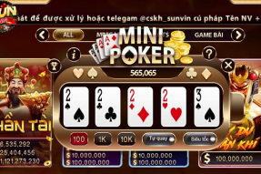 Mini Poker tại Tải Sunwin- bí quyết chơi thắng lớn